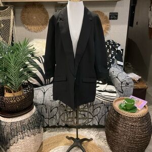 INC International Concepts Classic Black Blazer